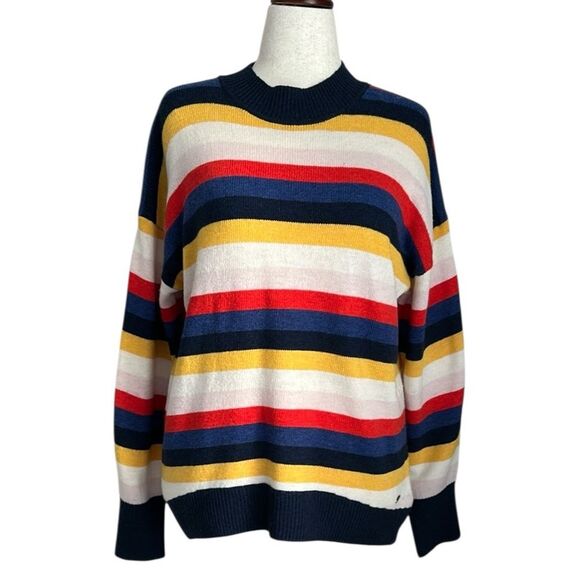 EDC by Esprit Striped Sweater Size L – Wool Blend Multicolor Crewneck - Picture 1 of 10
